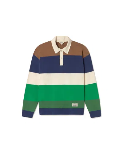 Thinking Mu Men's Multicolor Striped Polo Shirt Bob