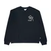 Thinking Mu Men's Sweatshirt  Flower Delivery Rope Navy Leon In Blue
