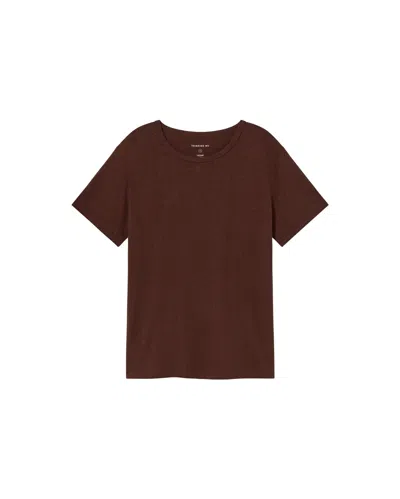 Thinking Mu Men's Thick Brown Hemp T-shirt