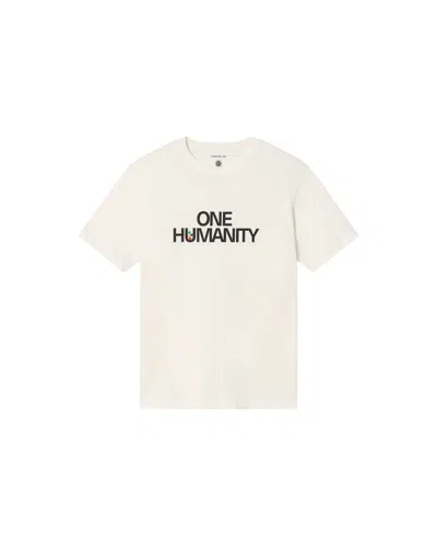Thinking Mu Men's White One Humanity T-shirt