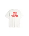 Thinking Mu Men's White People Aaron T-shirt In Multi