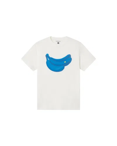 Thinking Mu Men's White T-shirt Bananas Zach