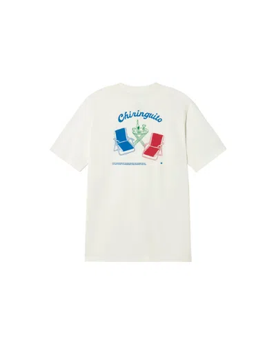 Thinking Mu Men's White T-shirt Chiringuito Aaron