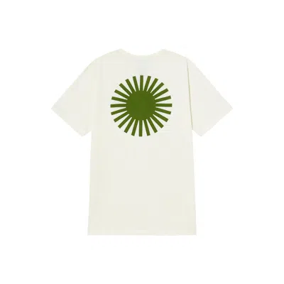 Thinking Mu Men's White T-shirt Green Sol