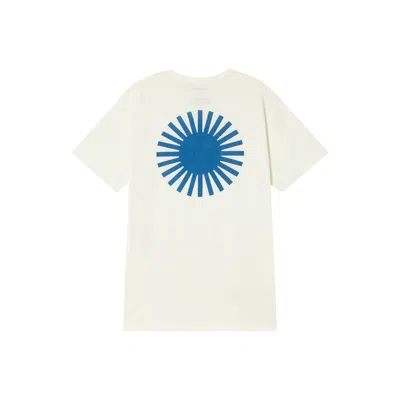 Thinking Mu Men's White T-shirt Sol Indigo