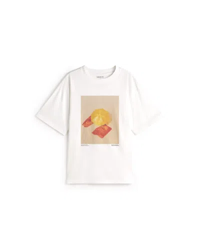 Thinking Mu Men's White Yosigo Eric Oversize T-shirt