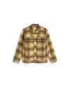 Thinking Mu Men's Yellow Checkered Wool Omar Overshirt In Multi