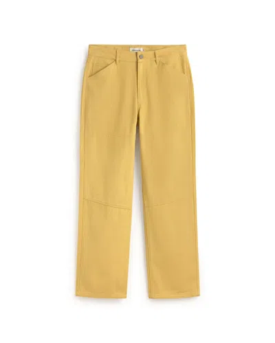 Thinking Mu Men's Yellow Straight Stan Pants