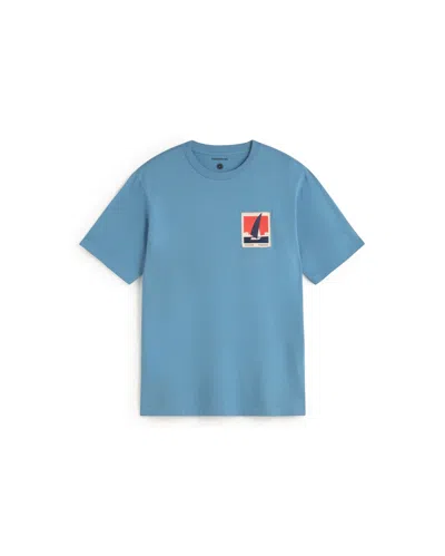 Thinking Mu Men's Zach Patched Optimist Blue T-shirt