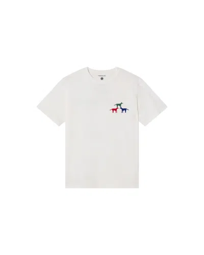 Thinking Mu Men's Zach Puppies White T-shirt