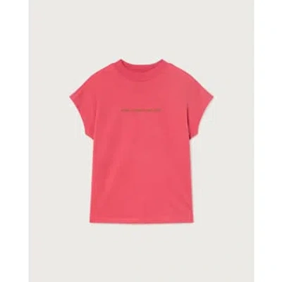 Thinking Mu Pink Here Comes De Sun Printed T Shirt