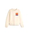 Thinking Mu White Blaze Leon Sweatshirt In Neutral