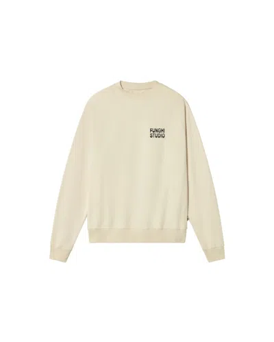 Thinking Mu White Sweatshirt Funghi Leon