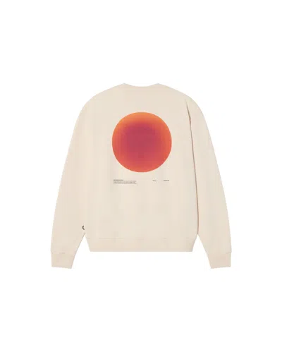 Thinking Mu White Sweatshirt Sunset Leon
