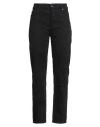 Thinking Mu Woman Jeans Black Size 14 Cotton, Elastane