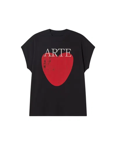 Thinking Mu Women's Art Love Volta Black T-shirt