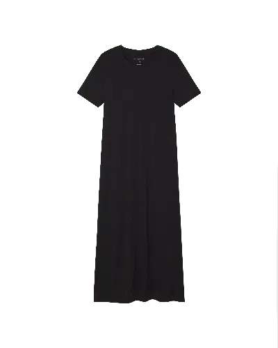 Thinking Mu Women's Black Hemp Oueme Dress