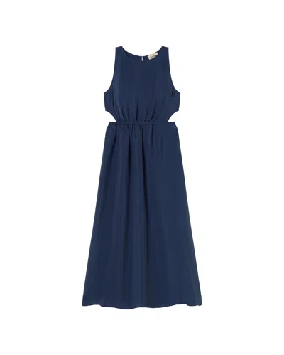 Thinking Mu Women's Blue Dress Cupro Kin