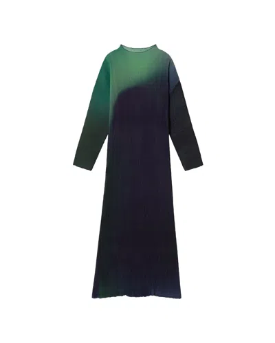 Thinking Mu Women's Blue Green Dress Niki