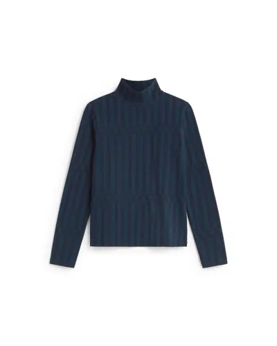Thinking Mu Women's Blue Striped Esque Ellen Top