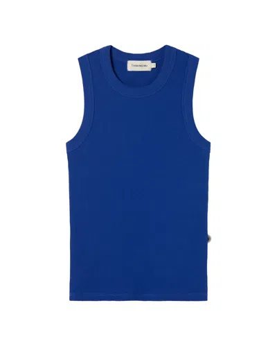 Thinking Mu Women's Blue Top Indigo Juliette
