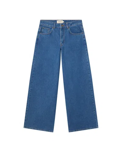 Thinking Mu Women's Blue Tusa Denim Hedda Pants