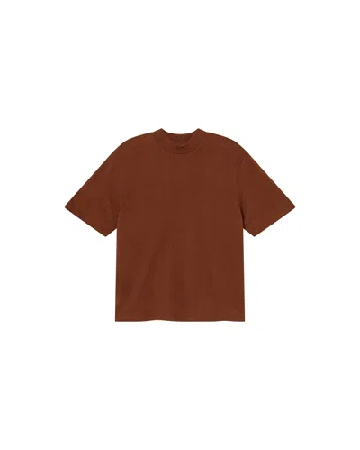 Thinking Mu Women's Brown Hemp Thick Aidin T-shirt