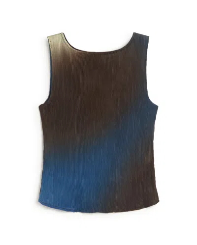 Thinking Mu Women's Brown Pleated Top Glass Dora