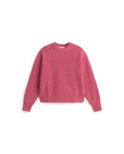 Thinking Mu Women's Carmen Pink Merino Wool Sweater