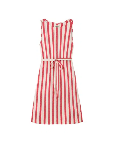 Thinking Mu Women's Cecile Red Striped Dress