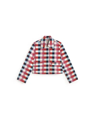 Thinking Mu Women's Check Cheshire Astrid Jacket In Multi