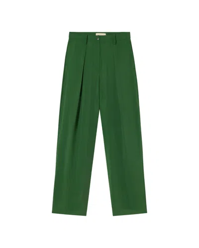 Thinking Mu Women's Cirila Cupro Green Pants