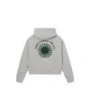 Thinking Mu Women's Grey Hooded Sweatshirt Retro Sun Valeria In Grey