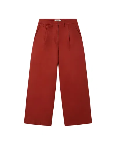 Thinking Mu Women's Hemp Pat Red Pants