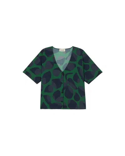 Thinking Mu Women's Leaf Green Blouse Libelula