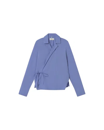 Thinking Mu Women's Lenie Blue Blouse