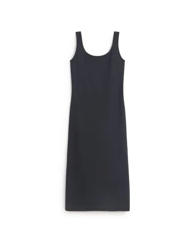Thinking Mu Women's Long Slim Black Dress Adu