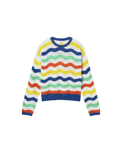Thinking Mu Women's Multicolor Knitted  Jo Sweater