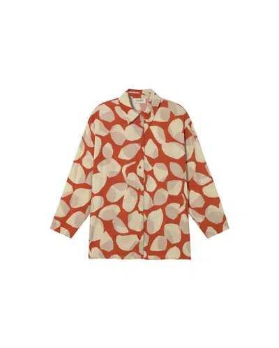 Thinking Mu Women's Multicolor Leaf Light Ava Blouse