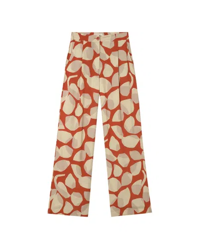 Thinking Mu Women's Multicolor Leaf Light Pants Manolita
