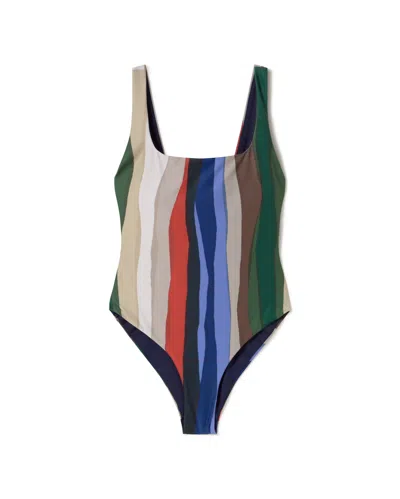 Thinking Mu Women's Multicolor One-piece Swimsuit River Amalfi