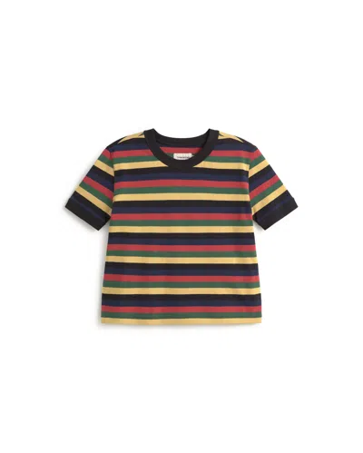 Thinking Mu Women's Multicolour Striped Zowie R T-shirt