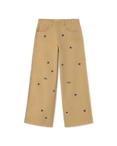 Thinking Mu Women's Neutrals Beige Sol Chain Pants Hedda