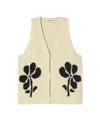 Thinking Mu Women's Neutrals Ecru Knitted Vest Marygold Robbie