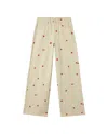 Thinking Mu Women's Neutrals Hedda Chain Sun Ecru Pants In Beige