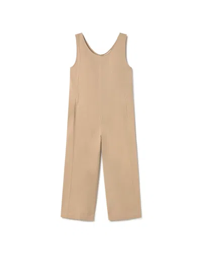 Thinking Mu Women's Neutrals Janis Raw Jumpsuit