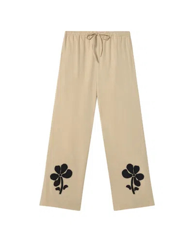 Thinking Mu Women's Neutrals Raw Marygold Pants Brigitte