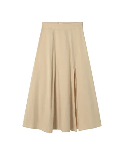 Thinking Mu Women's Neutrals Raw Skirt Marygold Tora