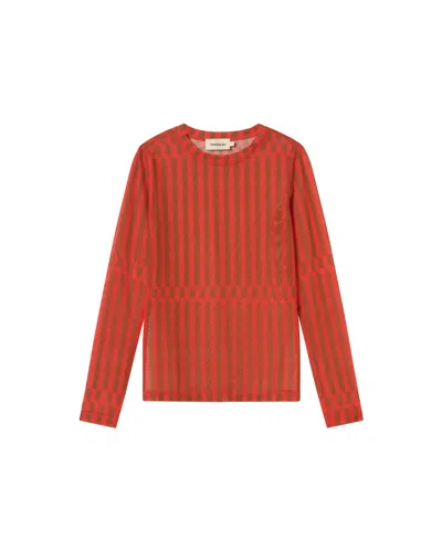 Thinking Mu Women's Orange Esque Tere Top