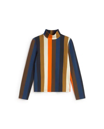 Thinking Mu Women's Orange Striped Burnley Ellen Top